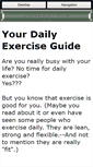 Mobile Screenshot of daily-exercise-tips.com