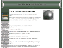 Tablet Screenshot of daily-exercise-tips.com